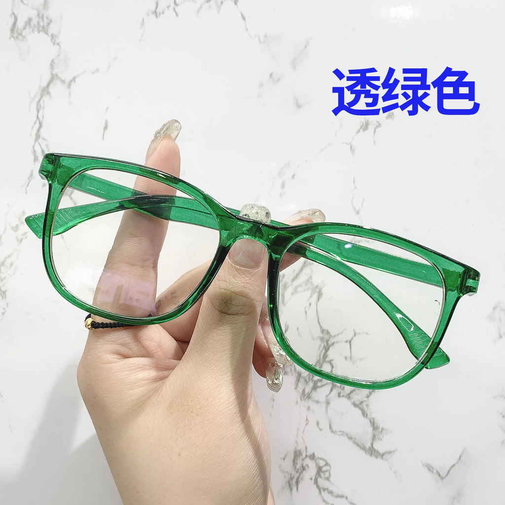 Transparent Computer Glasses pc Frame Women Men Anti Blue Light square Eyewear Blocking Glasses Optical Spectacle Eyeglass round