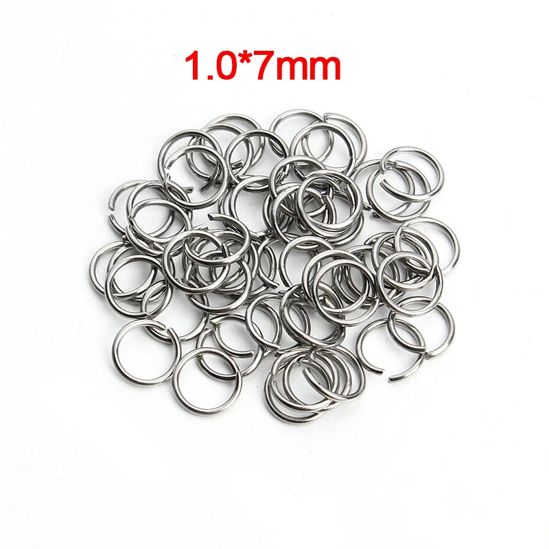 Louleur High Quality Stainless Steel Open Jump Ring Round Gold Color Split Rings For Diy Jewelry Making Findings Wholesale