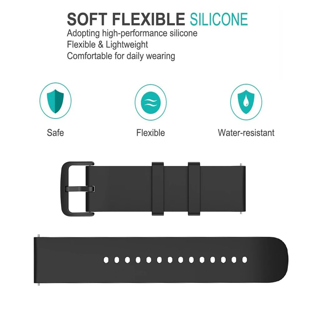 Replacement Strap For Amazfit GTS 4/2 Mini Strap Silicone Strap For Amazfit GTS 3/4 Strap For GTS GTS 2 Strap Bracelet Watchband