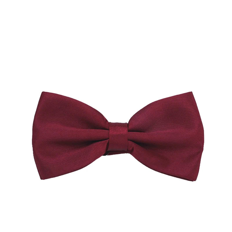 HUISHI Bow Tie For Men Bowtie Solid Color Fashion Butterfly Cravat Banquet Party Bowties Black Gold Red Royal Blue Wine Ties Men