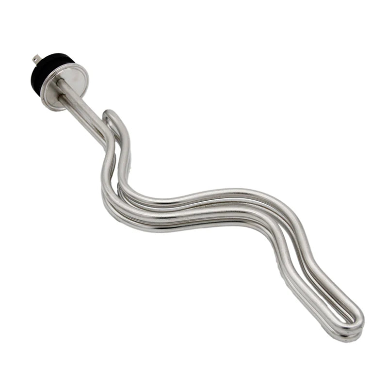 Homebrew Kettle Heating Element 1.5 Inch Tri Clamp Integrated All Stainless Steel ULWD Foldback Ripple 240v/120v
