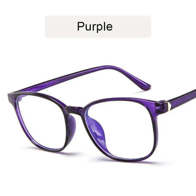 RMM Retro Mens Glasses Frame Fashion Computer Eyeglasses Frame Women Anti-blue Light Transparent Clear Pink Plastic Frame