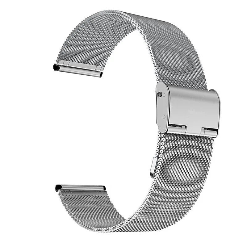 Universal Milanese Watchband 18mm 20mm 22mm Silver Gold Metal Stainless Steel Strap Band Replacement Bracelet For Smart Watch