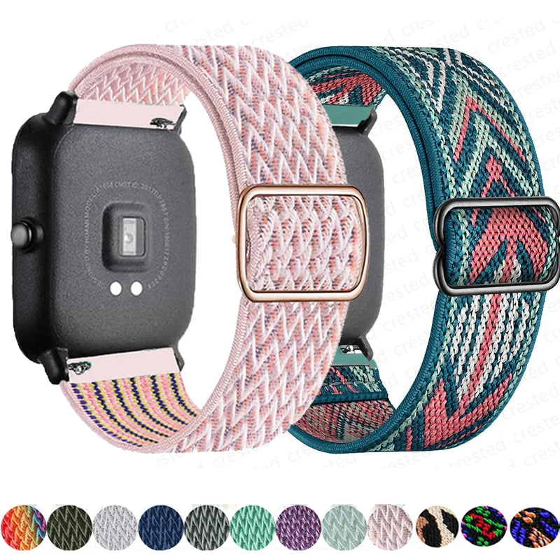 Nylon band For Amazfit GTS 4/2/2e/3/GTS2 Mini/GTR/4/3/Pro/GTR2/stratos Bracelet correa Amazfit bip 6 5 3 20mm/22mm Watch straps