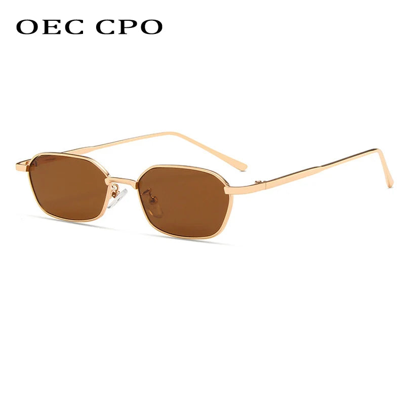 Small Square Sunglasse Women Men Brand Steampunk Metal Frame Sunglasses Men Retro Glasses UV400 Eyeglasses O949