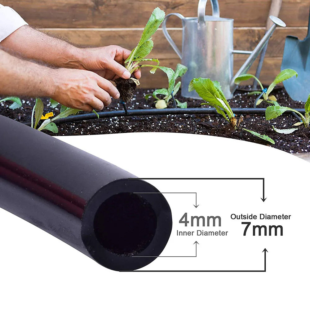 4 / 7mm Hose PVC Water Pipe Irrigation Tube Garden Water Drip Hose  Irrigation System Watering Systems for Greenhouses Watering