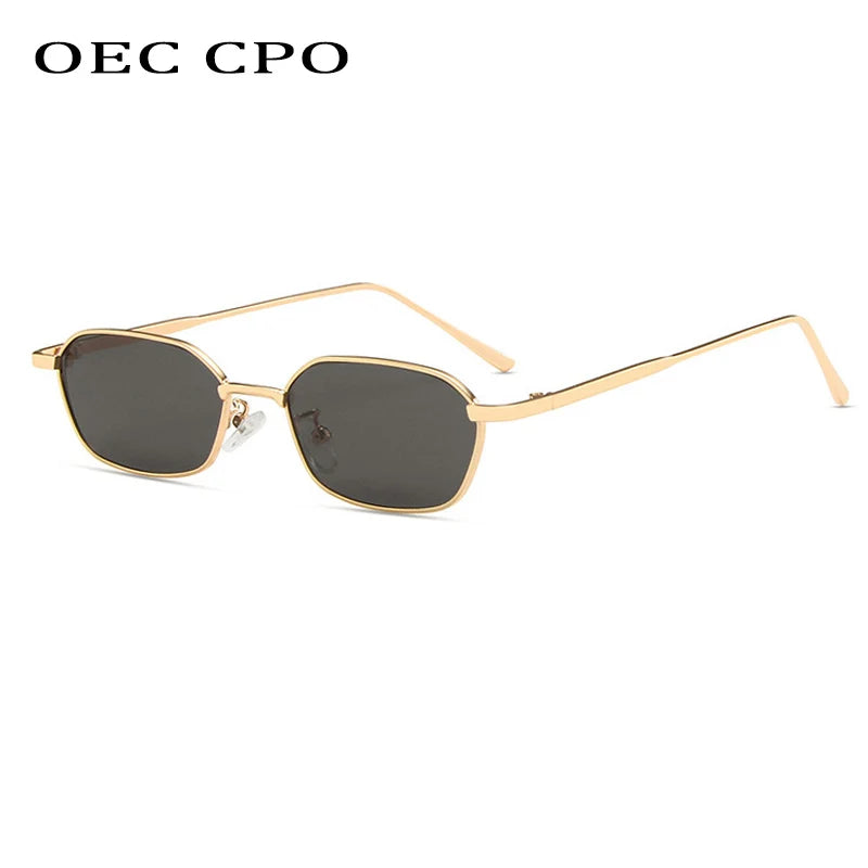 Small Square Sunglasse Women Men Brand Steampunk Metal Frame Sunglasses Men Retro Glasses UV400 Eyeglasses O949