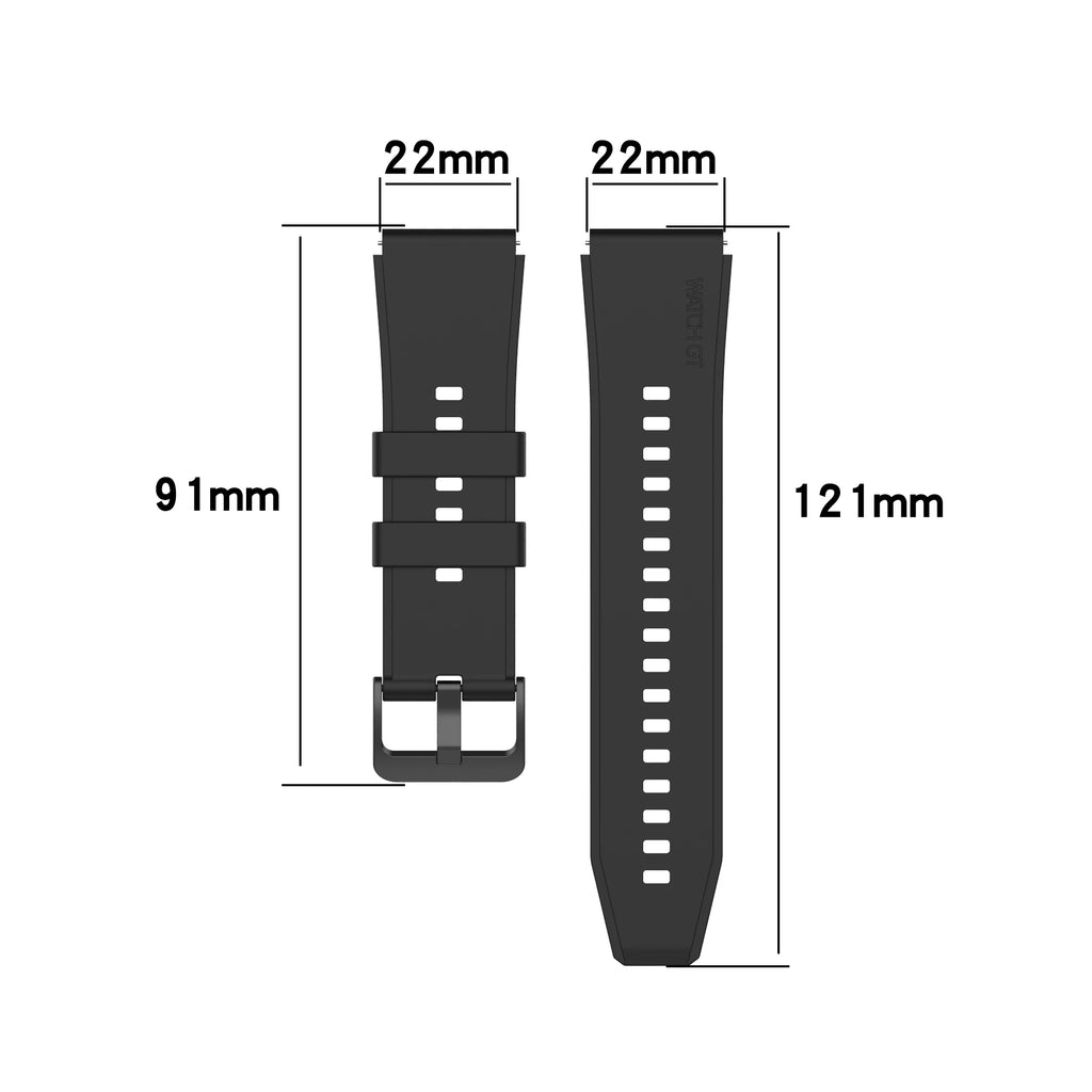 22mmOfficial Silicone Replacement Gt2 Pro Strap Band For Huawei Watch GT5/3 GT4 2 46mm Pro Original Watchband Wristband Bracelet
