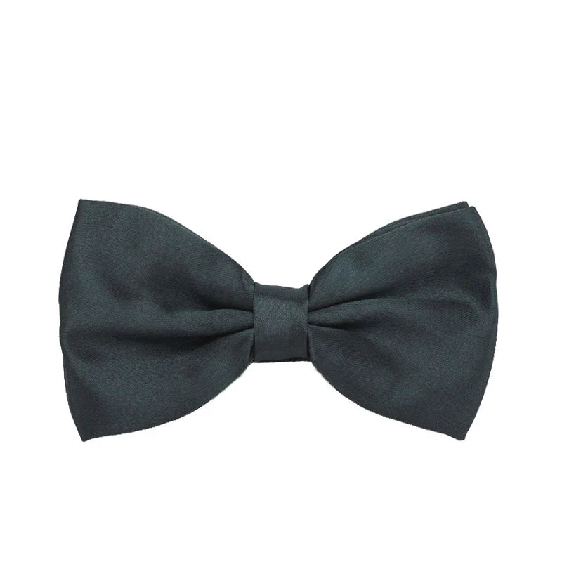 HUISHI Bow Tie For Men Bowtie Solid Color Fashion Butterfly Cravat Banquet Party Bowties Black Gold Red Royal Blue Wine Ties Men