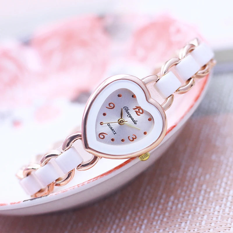 chaoyada famous brand lady women fashion Imitation ceramic Hand catenary wristwatch girls thin beauty holiday gifts watches