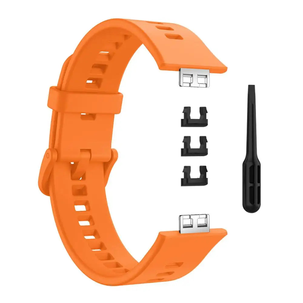Silicone Band For Huawei Watch FIT Strap Smartwatch Accessories Replacement Wrist Bracelet Correa huawei watch fit Straps