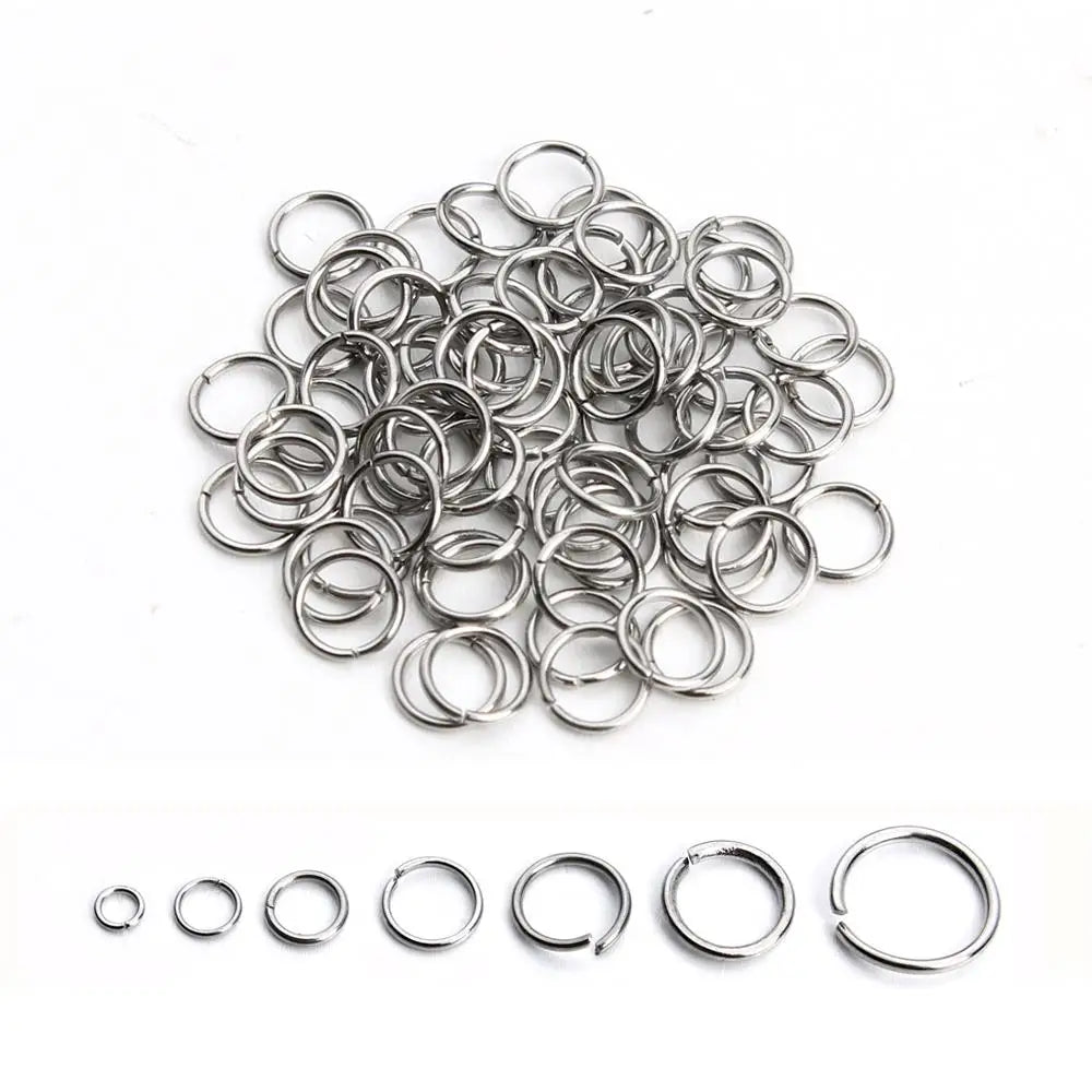 Louleur High Quality Stainless Steel Open Jump Ring Round Gold Color Split Rings For Diy Jewelry Making Findings Wholesale