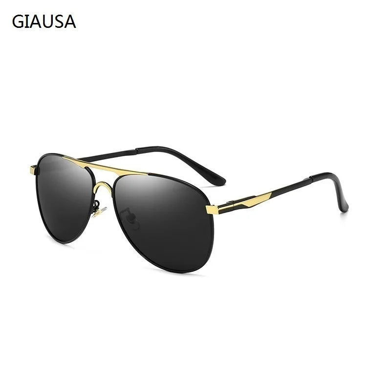 Luxury Pilot  Sunglasses Men Women Driving Fishing Retro Sun Glasses Brand Designer Male Metal Sunglasses For Man