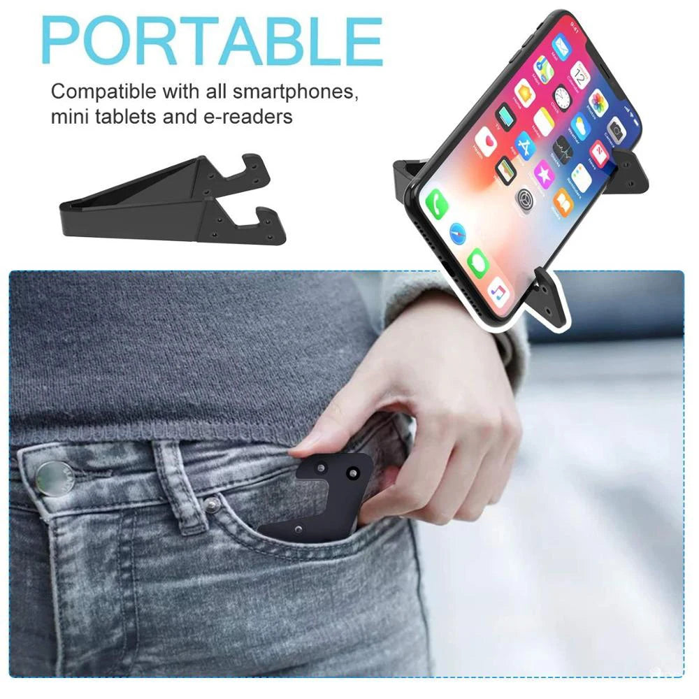 V-Shaped Universal Foldable Mobile Cell Phone Stand Holder for Smartphone Tablet Adjustable Support Phone Support Bracket Mount