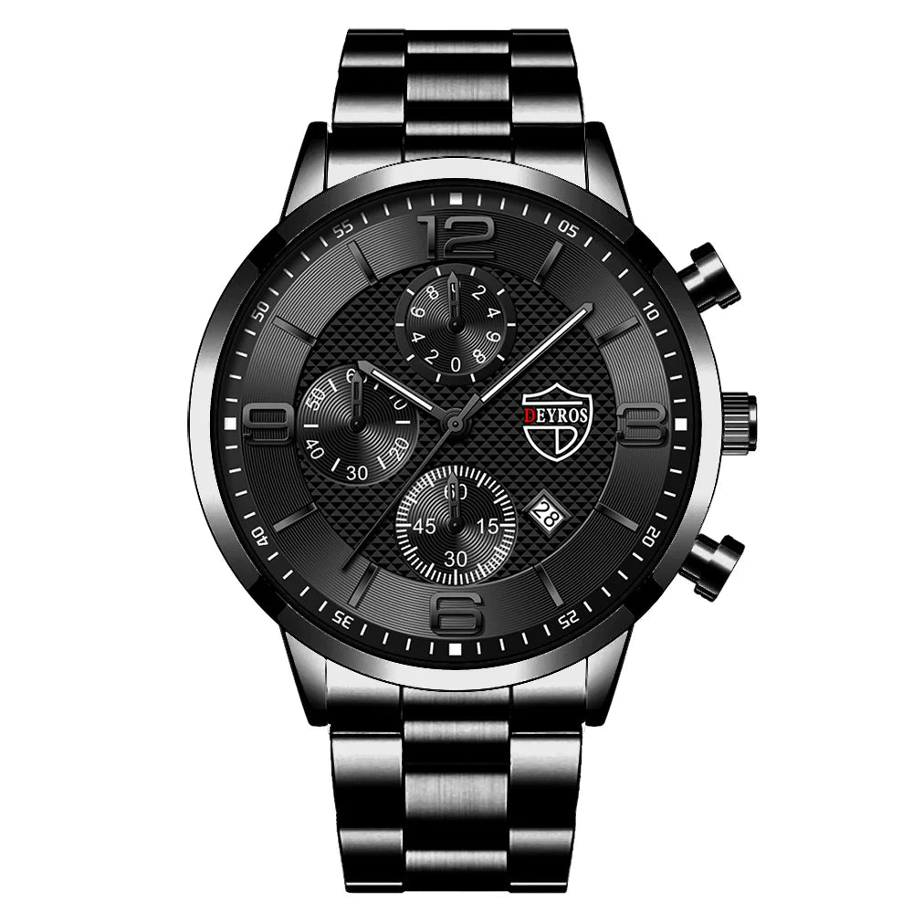 reloj hombre Luxury Business Men Watchs Quartz WristWatch Male Leather Calendar Luminous Clock relogio masculino