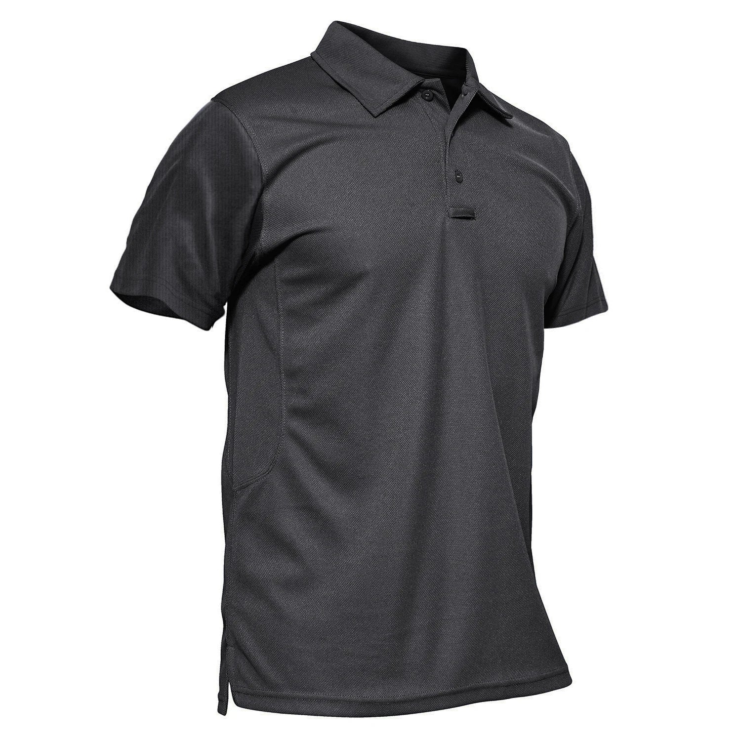 TACVASEN Summer Colorful Fashion Polo Tee Shirts Men's Short Sleeve T-shirt Quick Dry Army Team Work Green T-Shirt Tops Clothing
