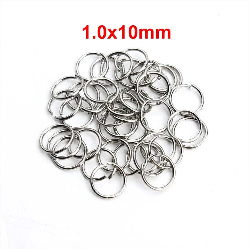 Louleur High Quality Stainless Steel Open Jump Ring Round Gold Color Split Rings For Diy Jewelry Making Findings Wholesale