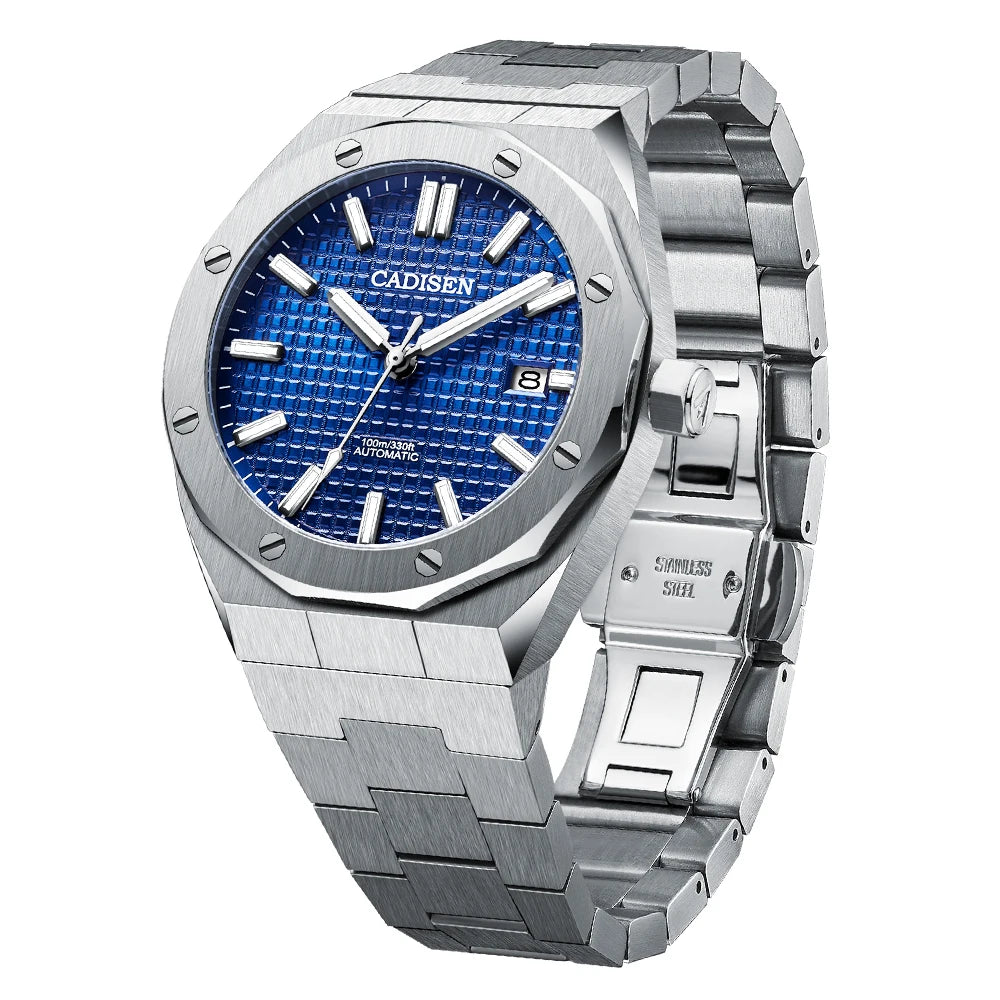 CADISEN Automatic Mens Watches Fashion Top Brand Stainless Steel Sapphire Glass MIYOTA 8215 Watch Men Mechanical Wristwatch
