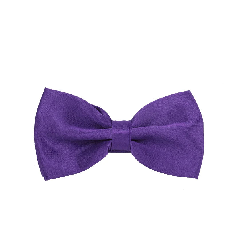 HUISHI Bow Tie For Men Bowtie Solid Color Fashion Butterfly Cravat Banquet Party Bowties Black Gold Red Royal Blue Wine Ties Men