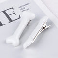 2 Pcs Women Dog Bone Design Hairpin Fashion Creative Popular Hair Clips Girls Charm Lovely Barrettes Styling Tools Accessories