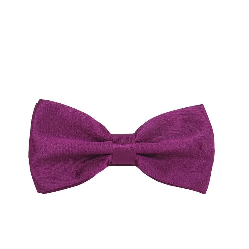 HUISHI Bow Tie For Men Bowtie Solid Color Fashion Butterfly Cravat Banquet Party Bowties Black Gold Red Royal Blue Wine Ties Men