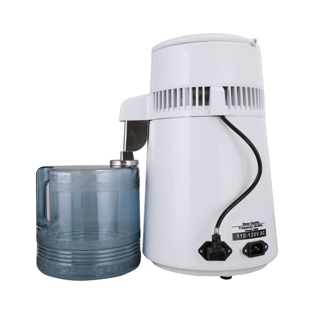 4L Pure Water Distiller 750W Plastic Jug Water Distilled Machine Stainless Steel Water Purifier Dental Distillation Equipment