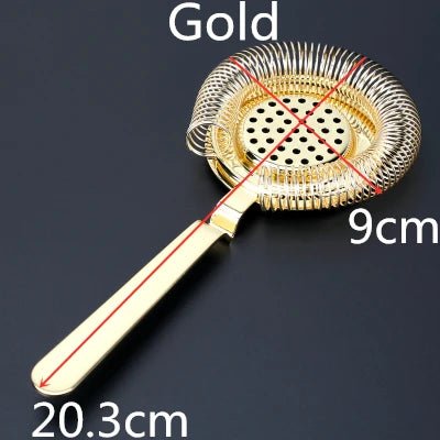 Bar Strainer Sprung Cocktail Strainer Stainless Steel Deluxe Strainer Bar Tools