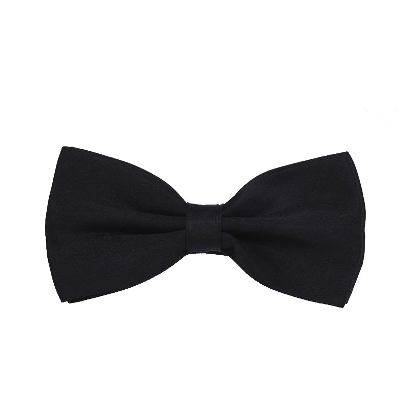HUISHI Bow Tie For Men Bowtie Solid Color Fashion Butterfly Cravat Banquet Party Bowties Black Gold Red Royal Blue Wine Ties Men