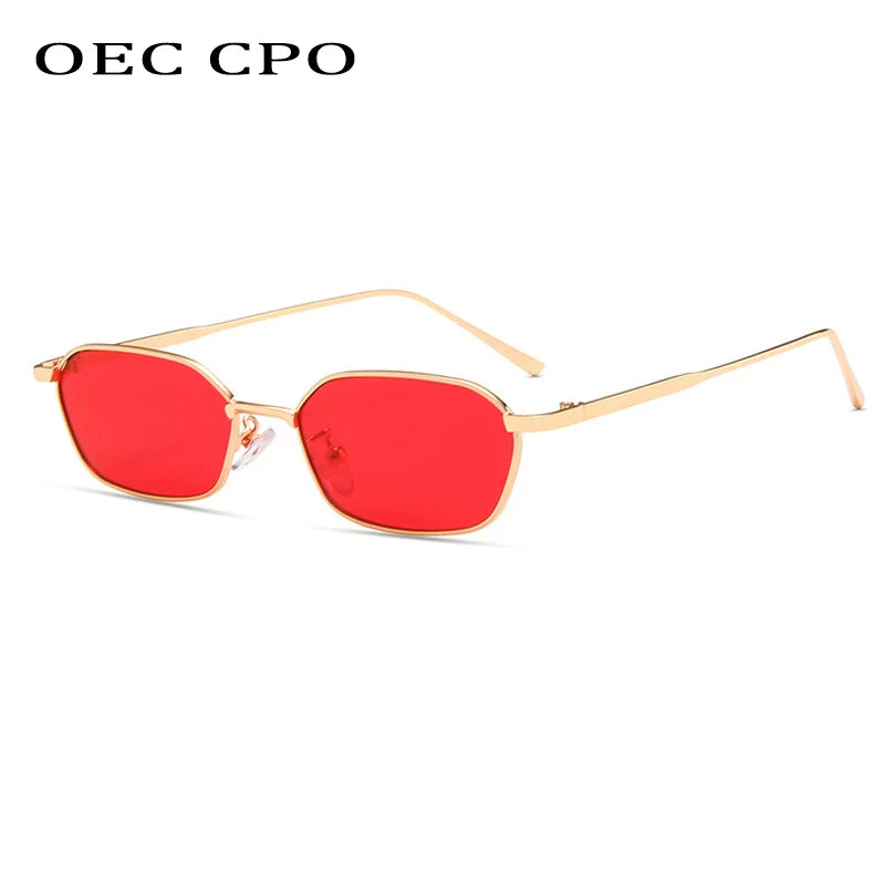 Small Square Sunglasse Women Men Brand Steampunk Metal Frame Sunglasses Men Retro Glasses UV400 Eyeglasses O949
