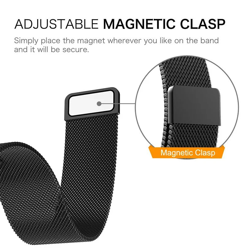 Metal Strap For Fitbit Versa 2 3 4 Lite Sense Band Wrist Milanese Sense 2 Replacement Magnetic Loop Bracelet Fit Bit Watchband