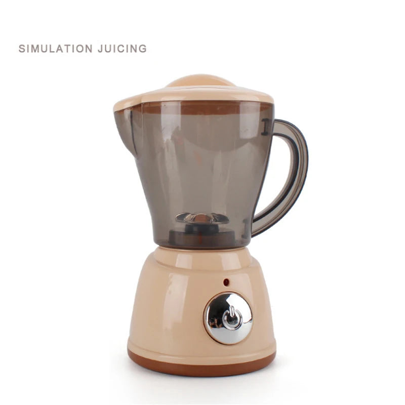 Simulation Electric Kitchen Toys Appliances Pop-up Toaster Microwave Oven Washer Dryer Mixer Blender Set Coffee Maker for Kids
