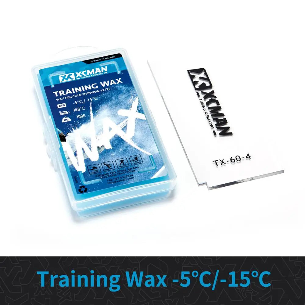 XCMAN Ski Snowboard Waxing & Tuning Complete Brush Kit - Nylon,Brass,Horsehair Brush Metal Scraper Wax Scraper and PTEX Flate Fi