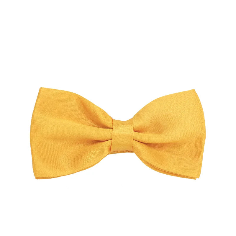 HUISHI Bow Tie For Men Bowtie Solid Color Fashion Butterfly Cravat Banquet Party Bowties Black Gold Red Royal Blue Wine Ties Men