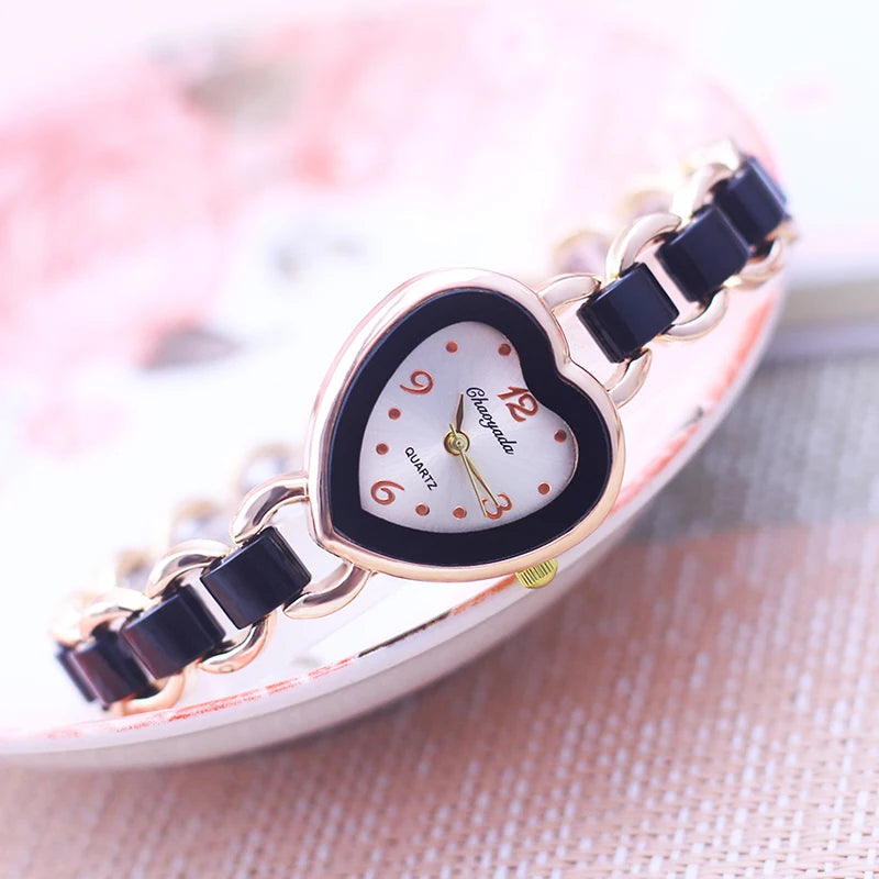 chaoyada famous brand lady women fashion Imitation ceramic Hand catenary wristwatch girls thin beauty holiday gifts watches