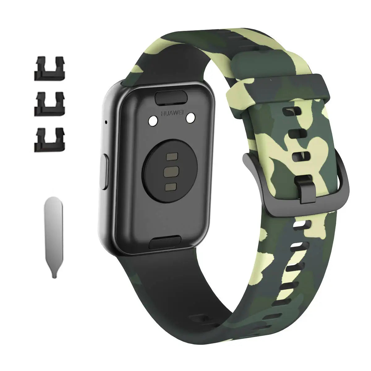Sport Silicone Watchband For Huawei Watch Fit Strap Original SmarwatchWriststrap Belt Bracelet Printing Accessories with tool