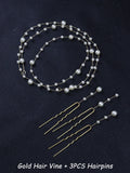 Elegant Silver Bridal Hair Vine Beads Handmade Women Headband for Banquet Party Hair Ornaments Wedding Hair Accessories Jewelry