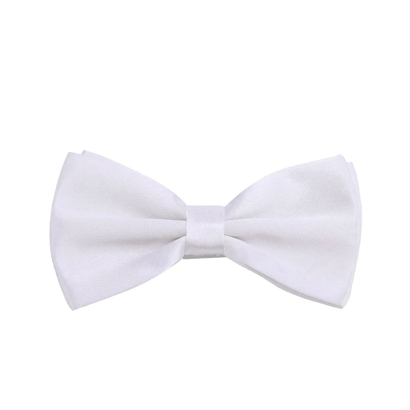 HUISHI Bow Tie For Men Bowtie Solid Color Fashion Butterfly Cravat Banquet Party Bowties Black Gold Red Royal Blue Wine Ties Men