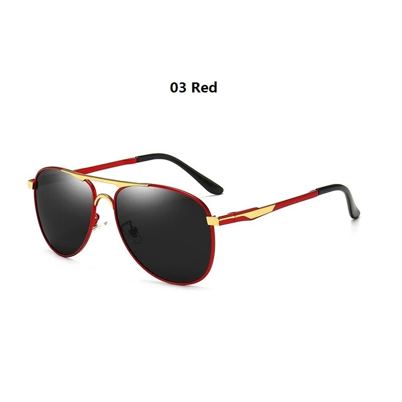 Luxury Pilot  Sunglasses Men Women Driving Fishing Retro Sun Glasses Brand Designer Male Metal Sunglasses For Man