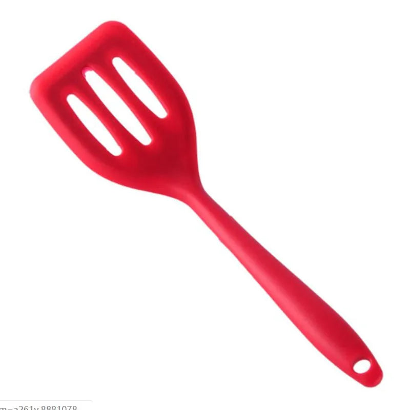 Silicone Turners Gadgets Kitchen Tools Egg Fish Frying Pan Scoop Fried Shovel Spatula Cooking Utensils