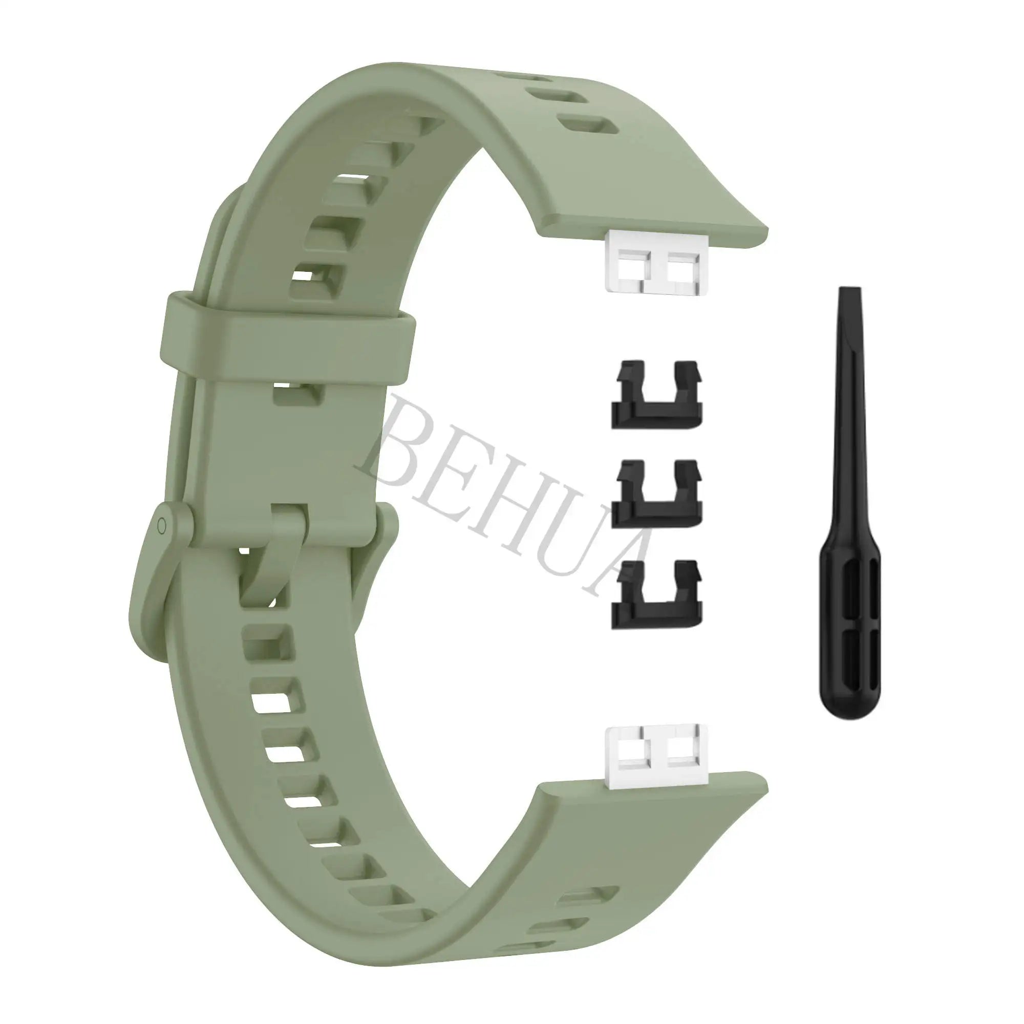 Sport Silicone Watchband For Huawei Watch Fit Strap Original SmarwatchWriststrap Belt Bracelet Printing Accessories with tool
