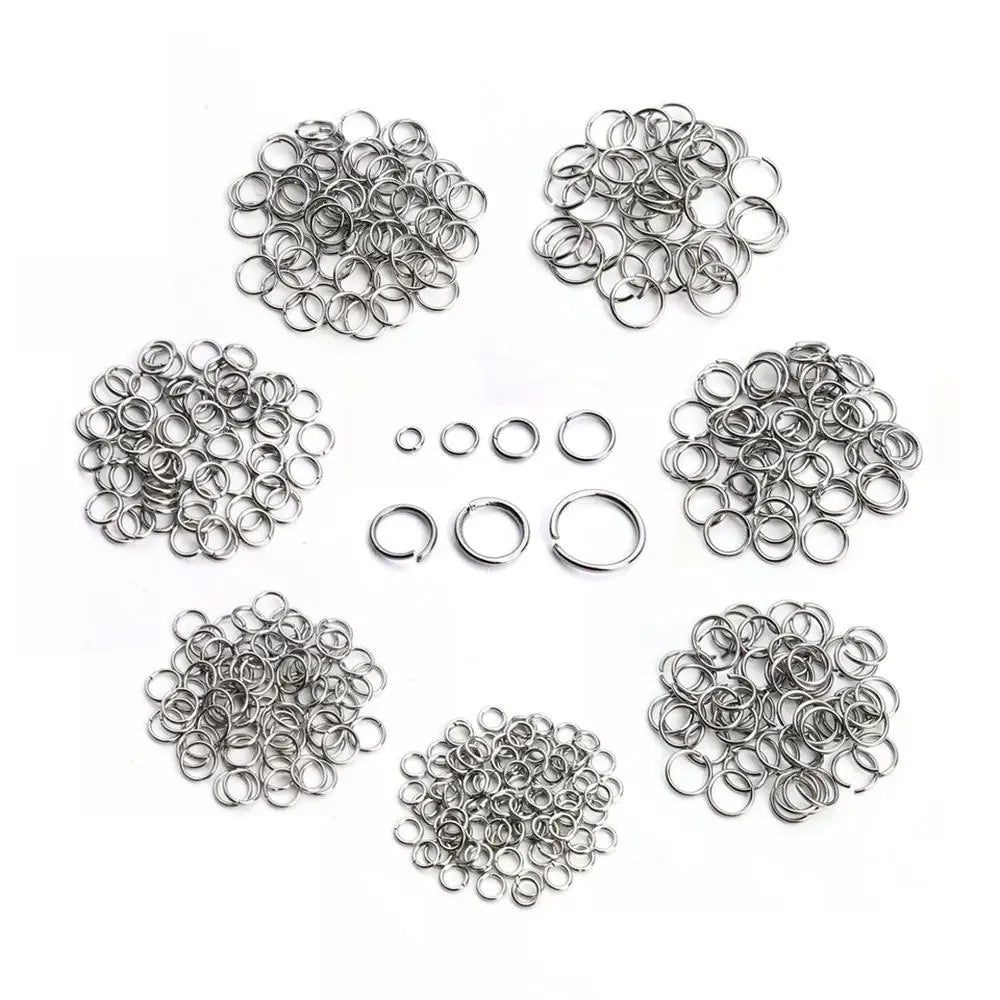 Louleur High Quality Stainless Steel Open Jump Ring Round Gold Color Split Rings For Diy Jewelry Making Findings Wholesale