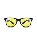 Unisex Square Yellow Lenses Night-Vision Glasses Driving Glasses Men Women Windproof Driving Goggle Sunglasses for Male Women