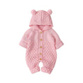 Citgeett Autumn Winter Newborn Baby Boys Girls Ear Knit Romper Hooded Wool Sweater Jumpsuit Warm Cute Outfit