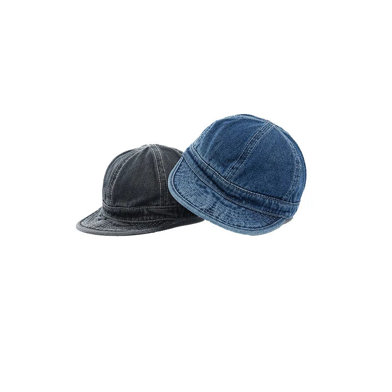 2020 Spring Autumn Fashion Short Brim Denim Cap Summer Outdoor Leisure Visor Hat Trend Baseball Caps Hip Hop Sport Hats Present