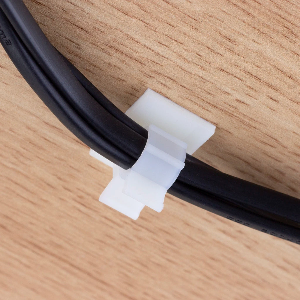 10pcs Lot Adjustable Self-Adhesive Wire Cable Ties Mounts Clamp Clip Organizer Holder, Desk Wire Cable Cord Management