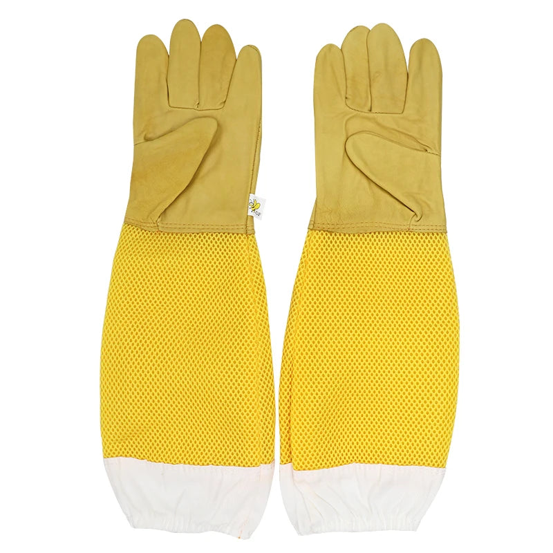 Beekeeper Beekeeping Gloves Protective Sleeves Ventilated Professional Anti Bee for Apiculture Beekeeper Prevent Beehive tools