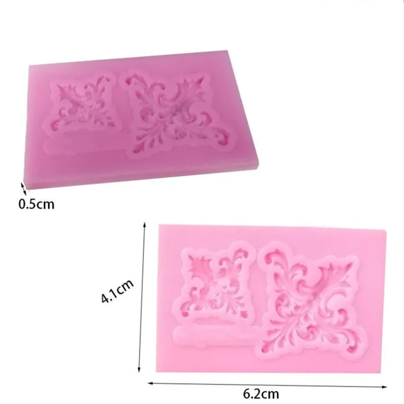 Classic Relief Pattern Mould Fondant Cakes Decor Tools Silicone Molds Sugarcrafts Chocolate Baking Tools For Cakes Gumpaste Form