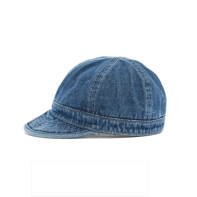 2020 Spring Autumn Fashion Short Brim Denim Cap Summer Outdoor Leisure Visor Hat Trend Baseball Caps Hip Hop Sport Hats Present