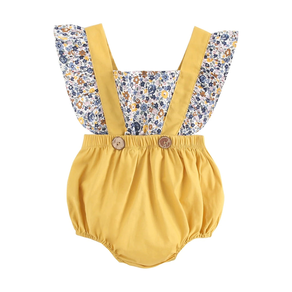 Sanlutoz Summer Cotton Baby Girls Rompers Newborn Princess Baby Clothing Cute Flowers Toddler Infant Romper
