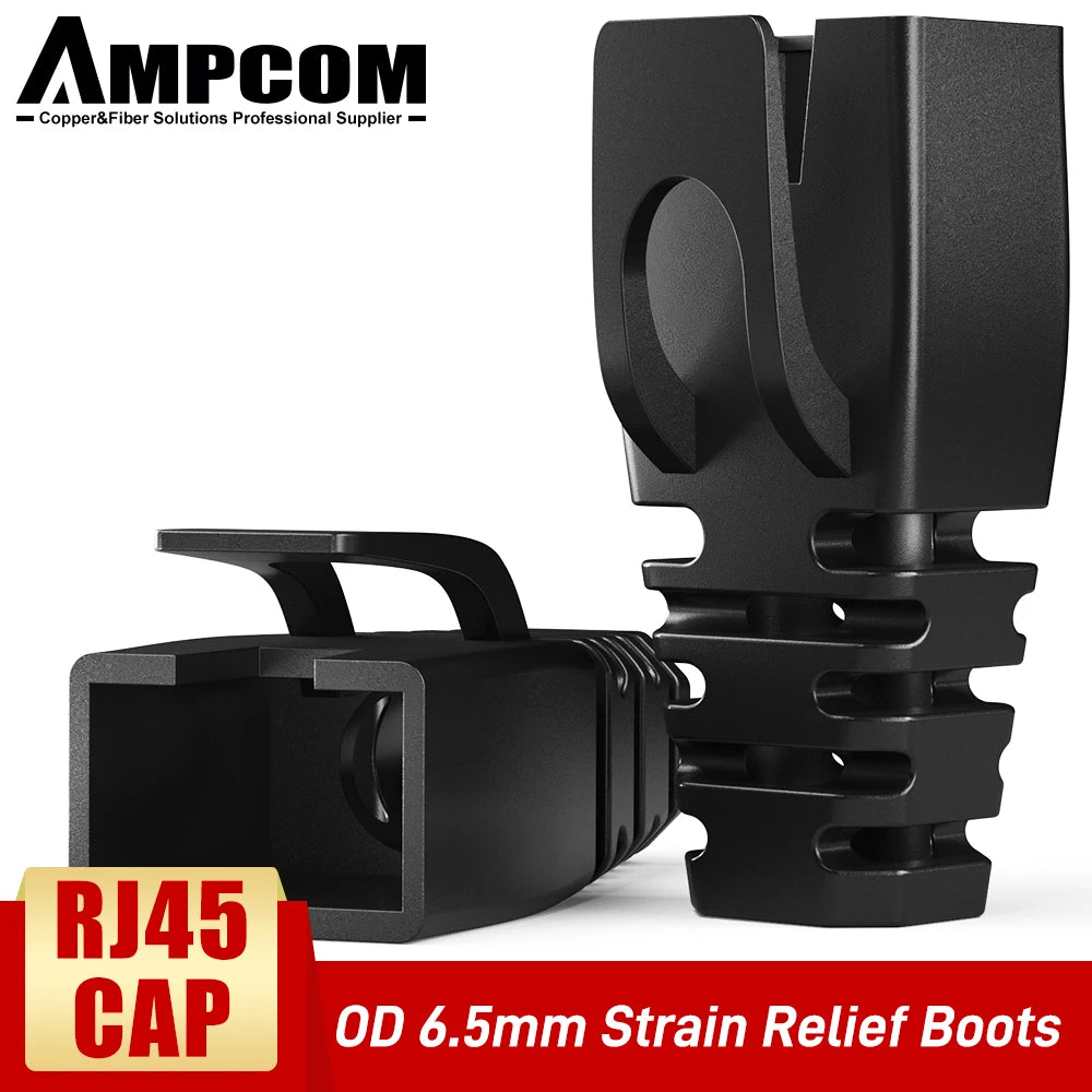 AMPCOM  Ethernet Network Cable Strain Relief Boots Cable RJ45 Connector Plug Covers 6.5/7.5/8.0mm for CAT8 CAT7 CAT6A CAT6 CAT5E